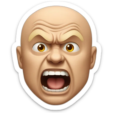 Prigozhin angry screaming sticker