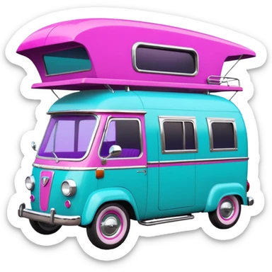 Jetson’s Ultra hotrod Haunted Barbie dream house Caravan motorbike tuk tuk  sticker