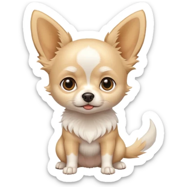 white chihuahua sticker