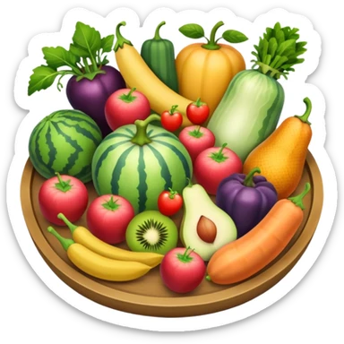 Weight loss menu sticker