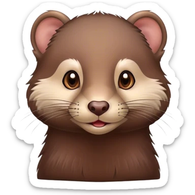 cute mink sticker