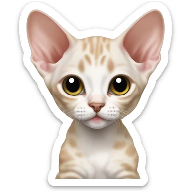 Devon rex kitten sticker