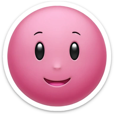 Pink ball sticker