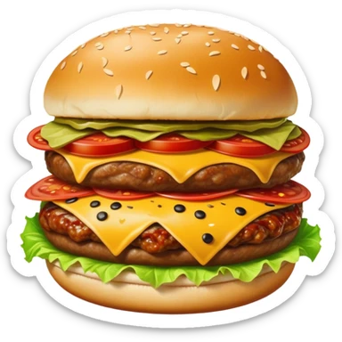 Cheeseburger, turkey leg taco Pizza, Biloxi, cola sticker