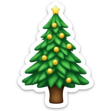 Christmas tree sticker