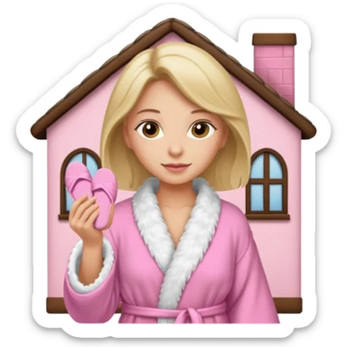 a house slipper thrown by a mother sticker