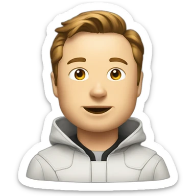Elon musk doge sticker