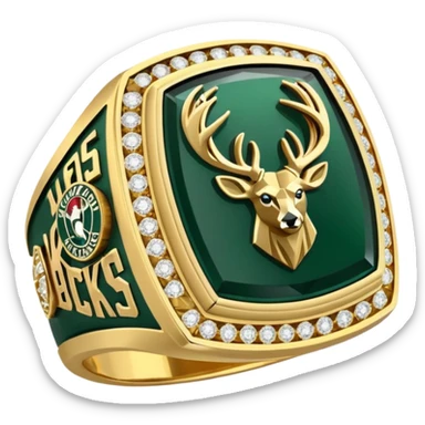 Milwaukee bucks championship ring sticker