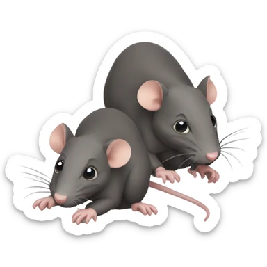 Two rats sticker
