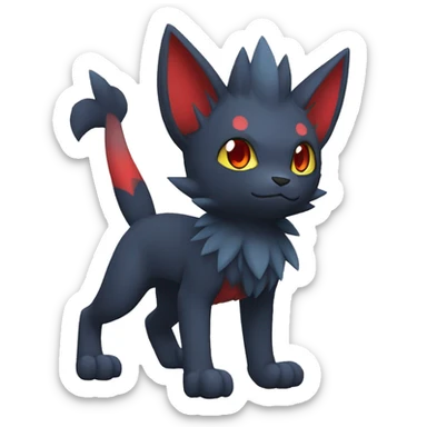 Litten-Zorua-Nargacuga-Fakemon-hybrid full body sticker