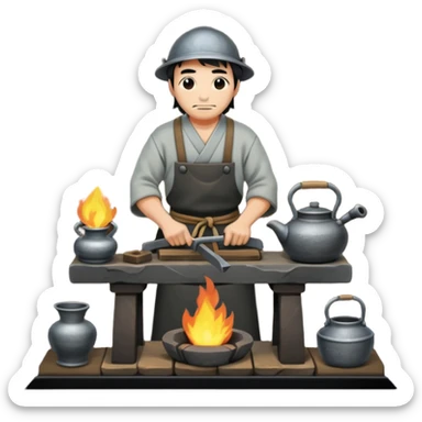 A Japanese blacksmith forge sticker