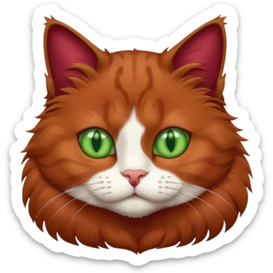 бордовый кот sticker