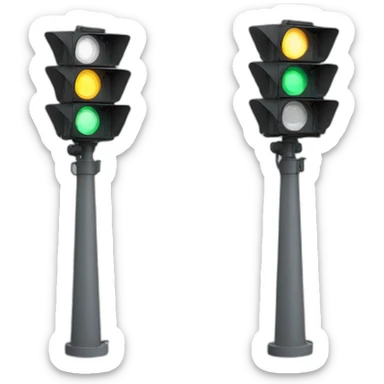 Russian trafic light sticker