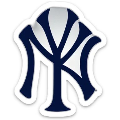Yankees logo of ny sticker