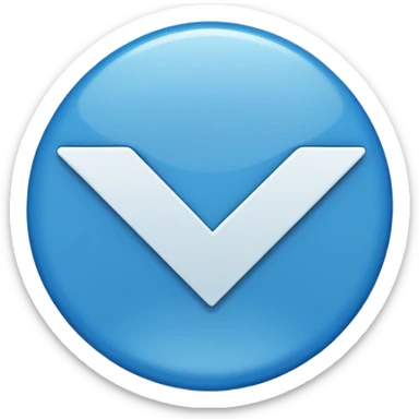 Verificado azul redondo sticker
