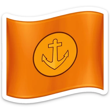 Make emoji use orange flag and 🪯 thise emoji,emoji fit in flage this 🪯 sticker