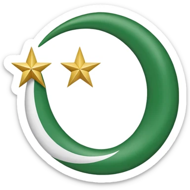 Islamic flag  sticker