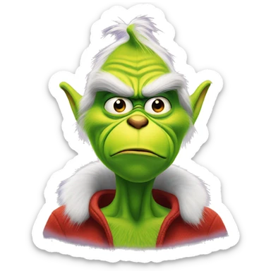 Grinch sticker