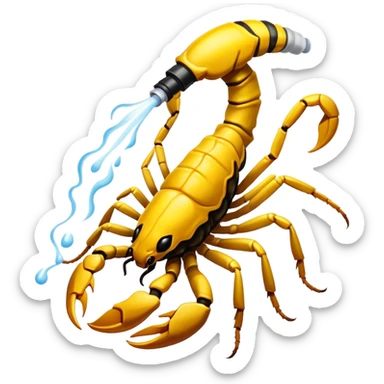 Scorpion spray sticker