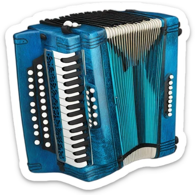 Erlandskian Blue Terminian bayan Accordion Instrument sticker