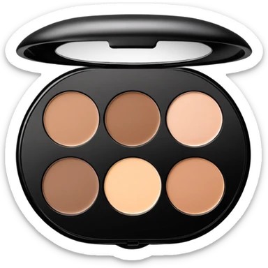 NYX Professional Makeup 3 Steps to Sculpt Face Sculpting Palette(circle form,sculpture, highlighter,powder) sticker
