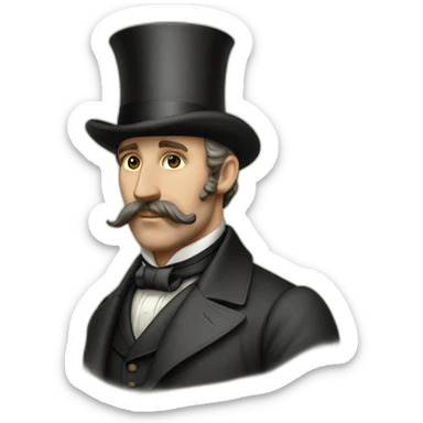 Victorian era london city sticker