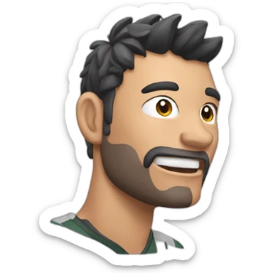 Rugbyman qui a peur  sticker