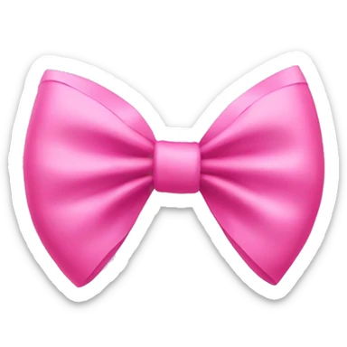 pink bow sticker
