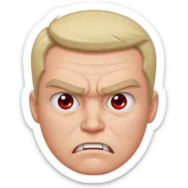 A 😡 but clam dowe but keep the face expression and make it blushing sticker