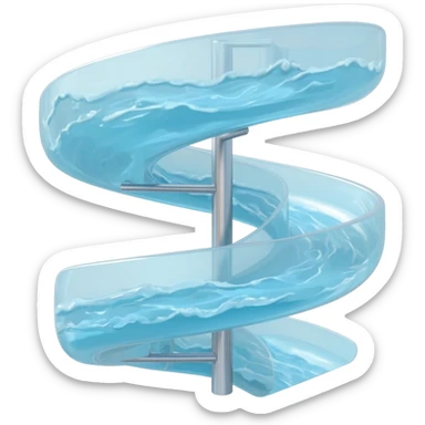 Water slide emoji sticker