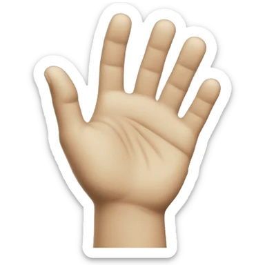 Neo matrix holding up handpalm sticker