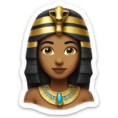 Egyptian girl pharaoh  sticker