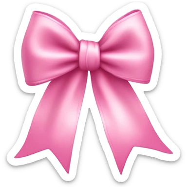 Cute coquette bow pink￼  sticker