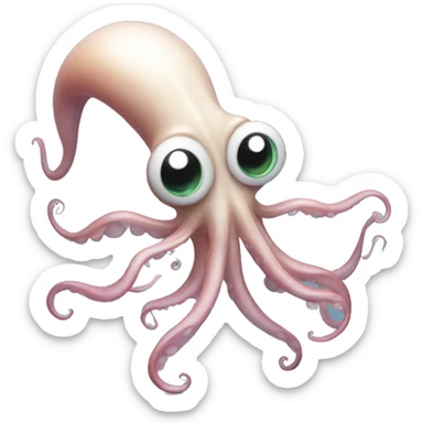 squid doing a dance  sticker