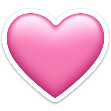 Pink love heart sticker