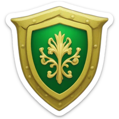 blazon vert et jaune sticker