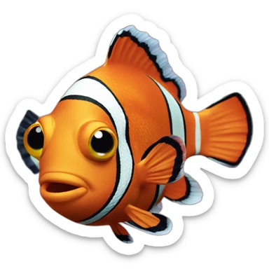 clown-fish-in-anemone sticker