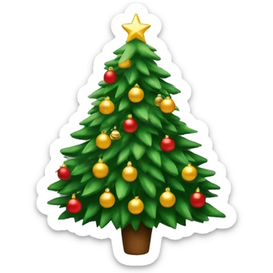Christmas tree sticker