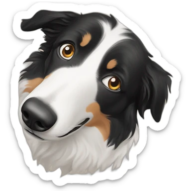 Bordercollie-with-wall-eyes sticker