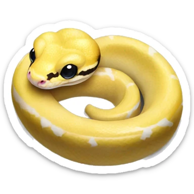 Banana ball python sticker