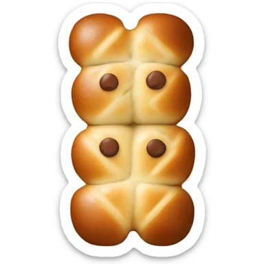 hot cross buns easter sticker