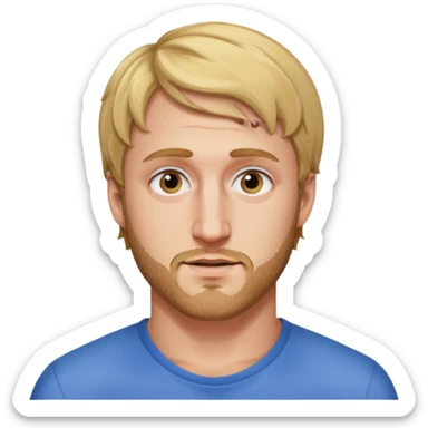 Logan Paul with a short beard sticker