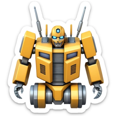 Ultra Realistic transformer at nuclear power plants sticker