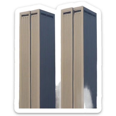 Twin towers sticker
