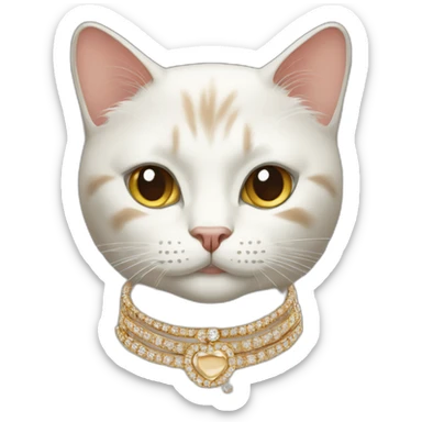 Cartier fashionable cat sticker