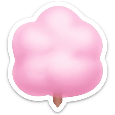 Cotton candy sticker
