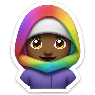 Rainbow among us  sticker