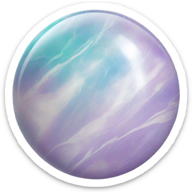 One big iridescent  marble  sticker