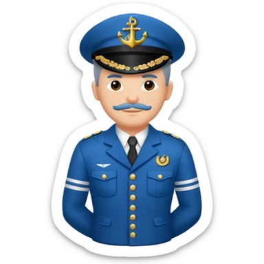 Haz a un marinero antiguo cuerpo entero sticker