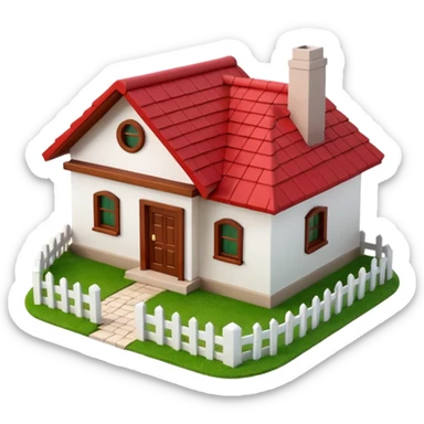 can u do simple house 3d image for my video  sticker
